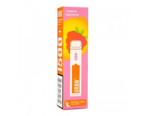 Купить Электронная сигарета Urbn Лимон Малина 1500 затяжек по оптовой цене