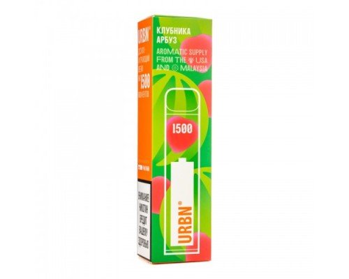 Купить Электронная сигарета Urbn Клубника Арбуз 1500 затяжек по оптовой цене